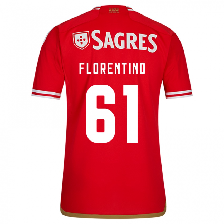 Niño Camiseta Florentino #61 Rojo 1ª Equipación 2023/24 La Camisa Perú