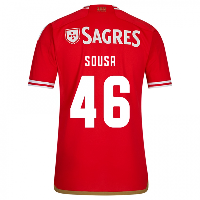 Niño Camiseta Gerson Sousa #46 Rojo 1ª Equipación 2023/24 La Camisa Perú