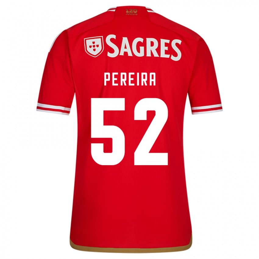 Niño Camiseta Henrique Pereira #52 Rojo 1ª Equipación 2023/24 La Camisa Perú