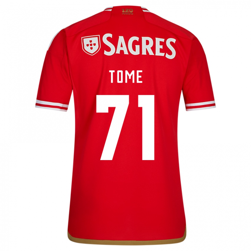 Niño Camiseta João Tomé #71 Rojo 1ª Equipación 2023/24 La Camisa Perú