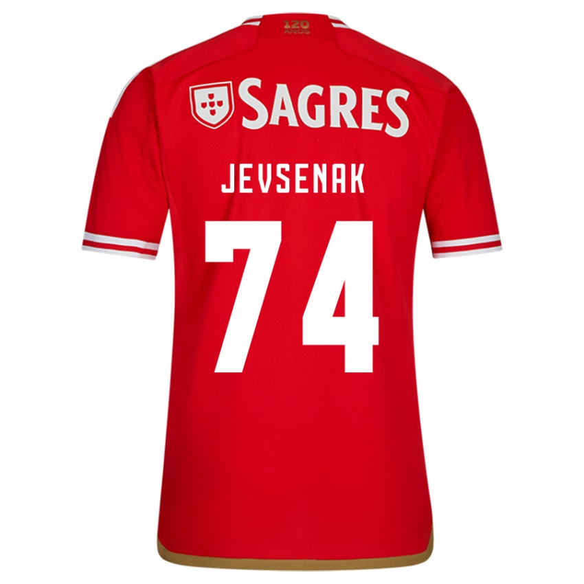 Niño Camiseta Zan Jevsenak #74 Rojo 1ª Equipación 2023/24 La Camisa Perú