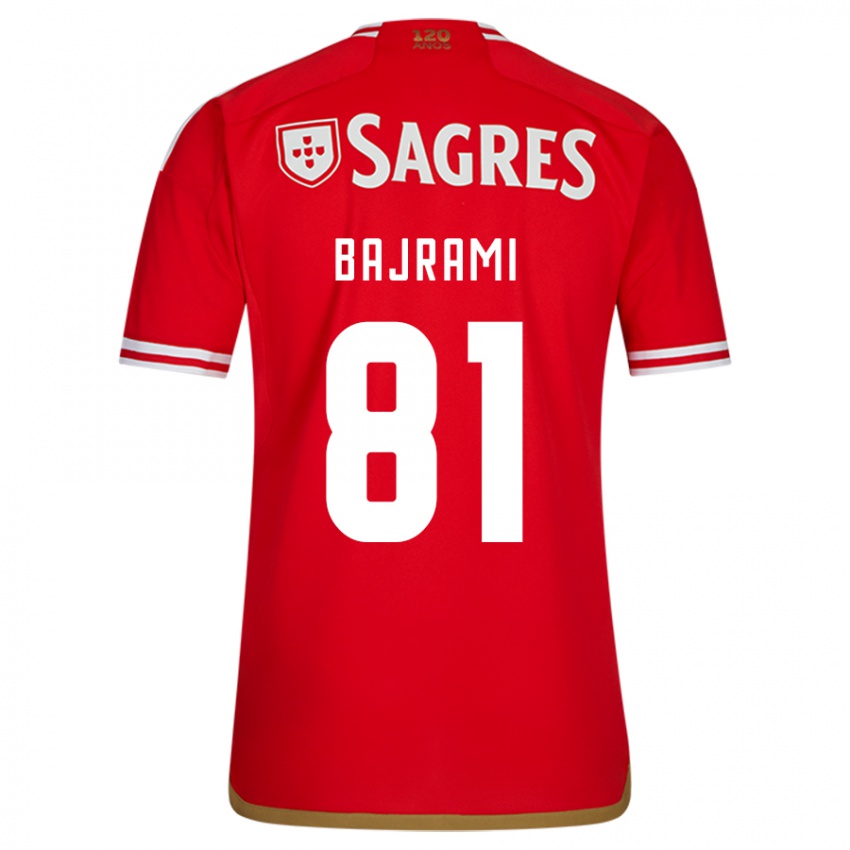 Niño Camiseta Adrian Bajrami #81 Rojo 1ª Equipación 2023/24 La Camisa Perú