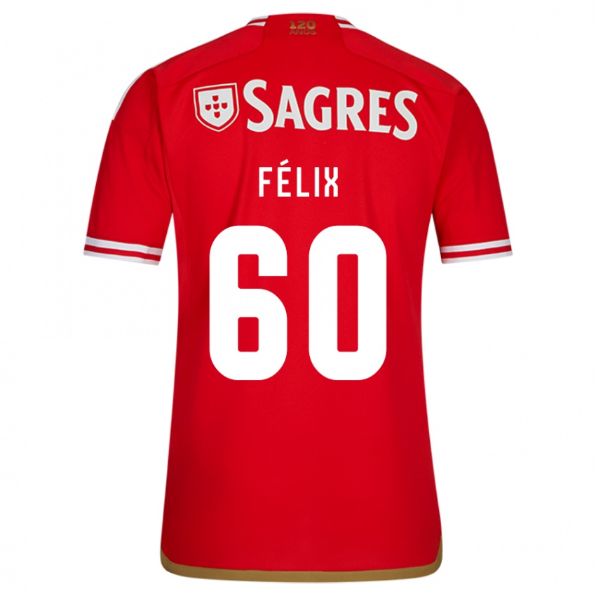 Niño Camiseta Nuno Félix #60 Rojo 1ª Equipación 2023/24 La Camisa Perú