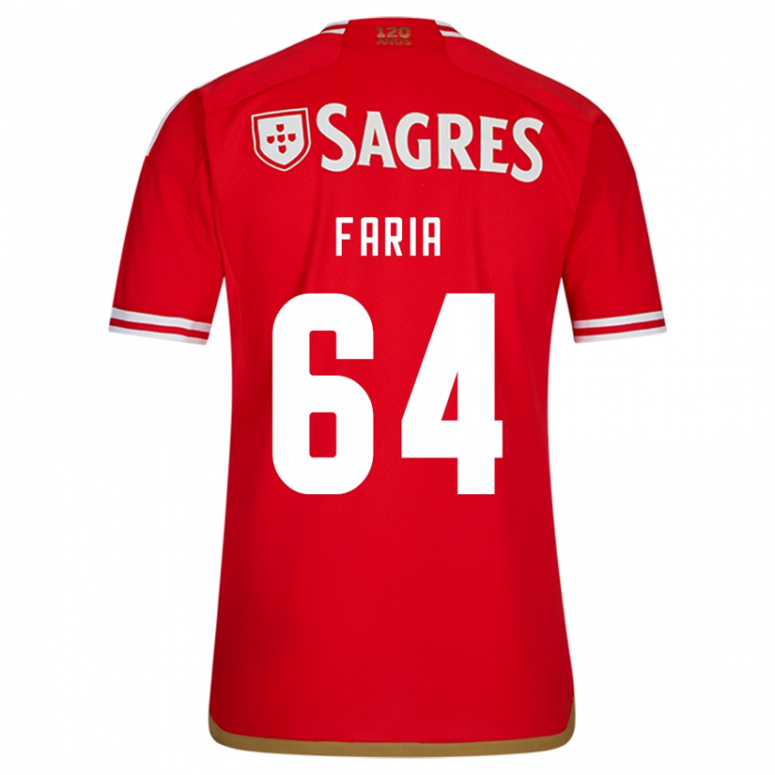 Niño Camiseta Hugo Faria #64 Rojo 1ª Equipación 2023/24 La Camisa Perú