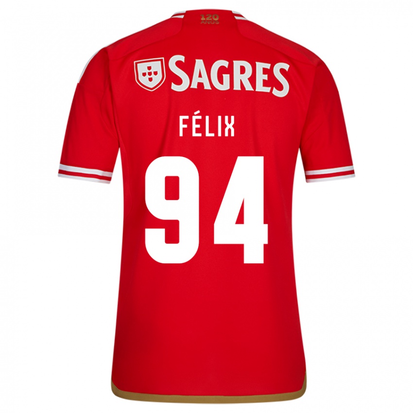 Niño Camiseta Hugo Félix #94 Rojo 1ª Equipación 2023/24 La Camisa Perú