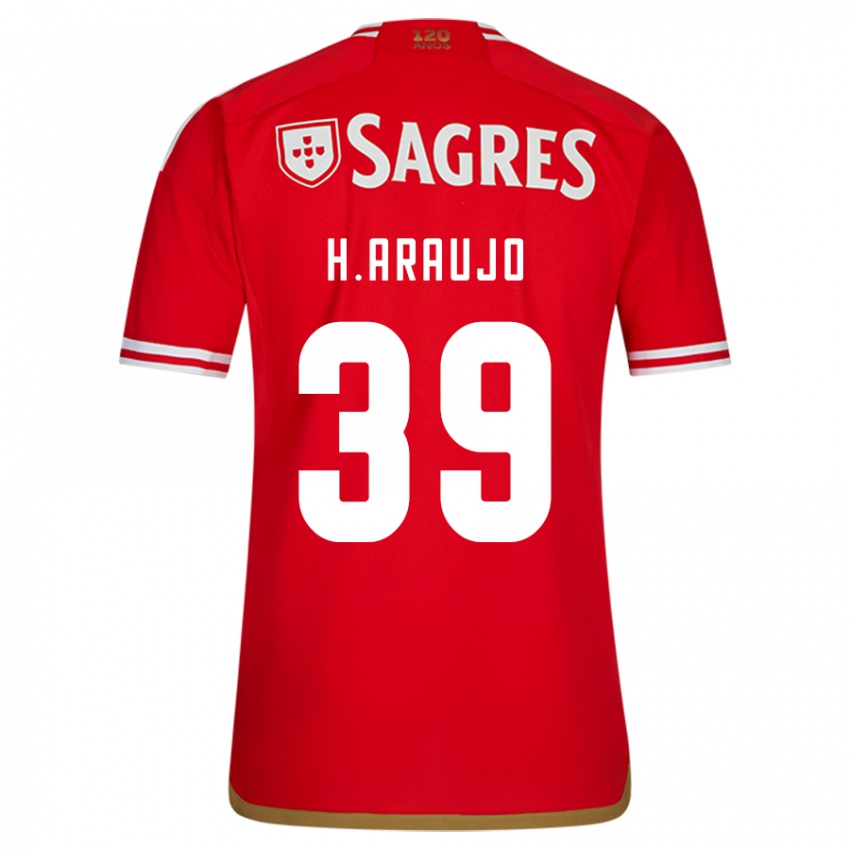 Niño Camiseta Henrique Araujo #39 Rojo 1ª Equipación 2023/24 La Camisa Perú