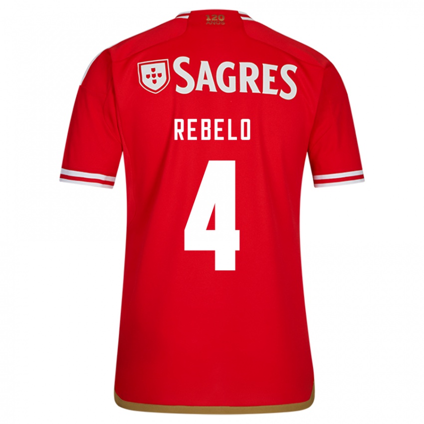 Niño Camiseta Silvia Rebelo #4 Rojo 1ª Equipación 2023/24 La Camisa Perú