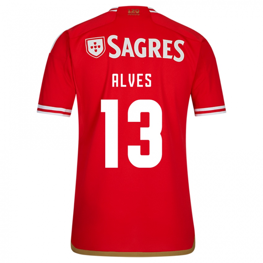 Niño Camiseta Lucia Alves #13 Rojo 1ª Equipación 2023/24 La Camisa Perú