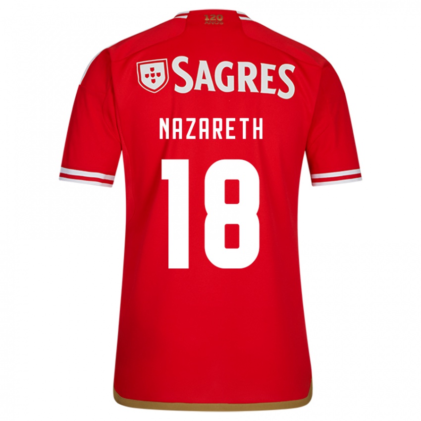 Niño Camiseta Kika Nazareth #18 Rojo 1ª Equipación 2023/24 La Camisa Perú