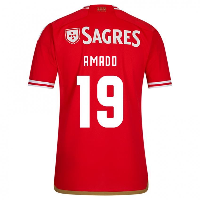 Niño Camiseta Catarina Amado #19 Rojo 1ª Equipación 2023/24 La Camisa Perú