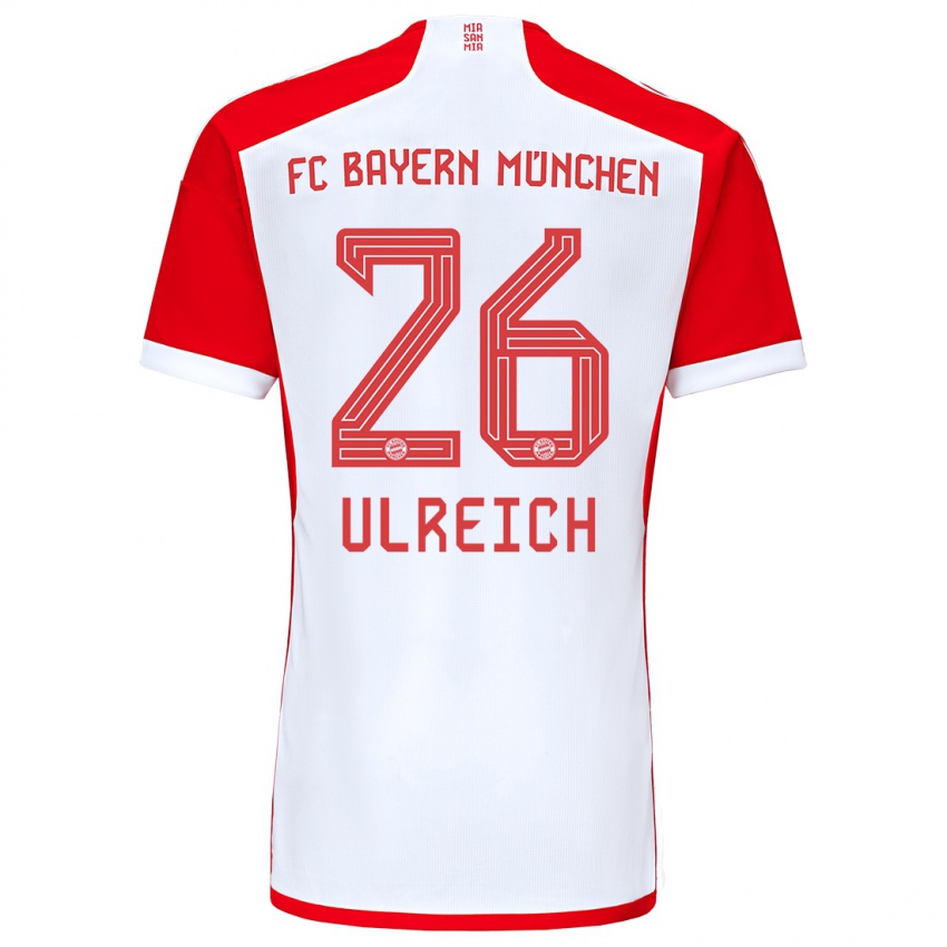 Niño Camiseta Sven Ulreich #26 Rojo Blanco 1ª Equipación 2023/24 La Camisa Perú