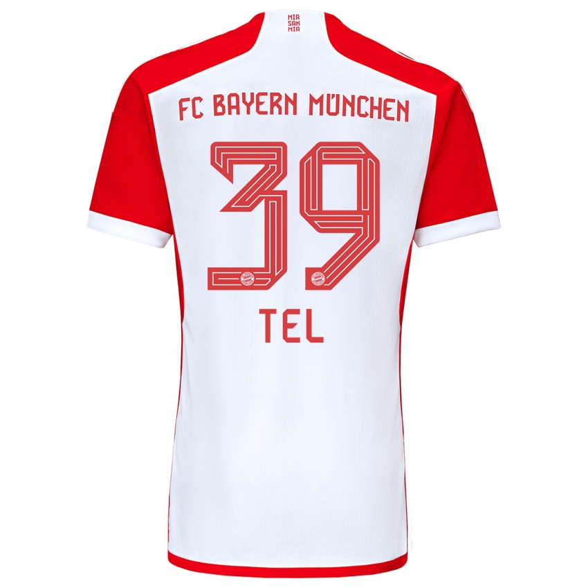 Niño Camiseta Mathys Tel #39 Rojo Blanco 1ª Equipación 2023/24 La Camisa Perú