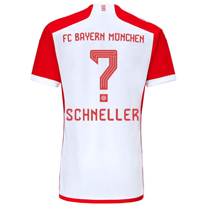 Niño Camiseta Lukas Schneller #0 Rojo Blanco 1ª Equipación 2023/24 La Camisa Perú