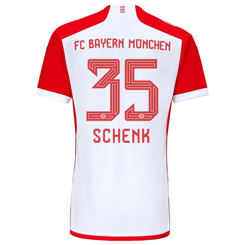 Niño Camiseta Johannes Schenk #35 Rojo Blanco 1ª Equipación 2023/24 La Camisa Perú