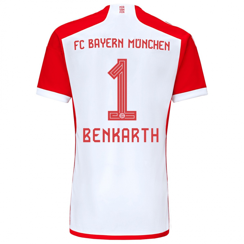 Niño Camiseta Laura Benkarth #1 Rojo Blanco 1ª Equipación 2023/24 La Camisa Perú