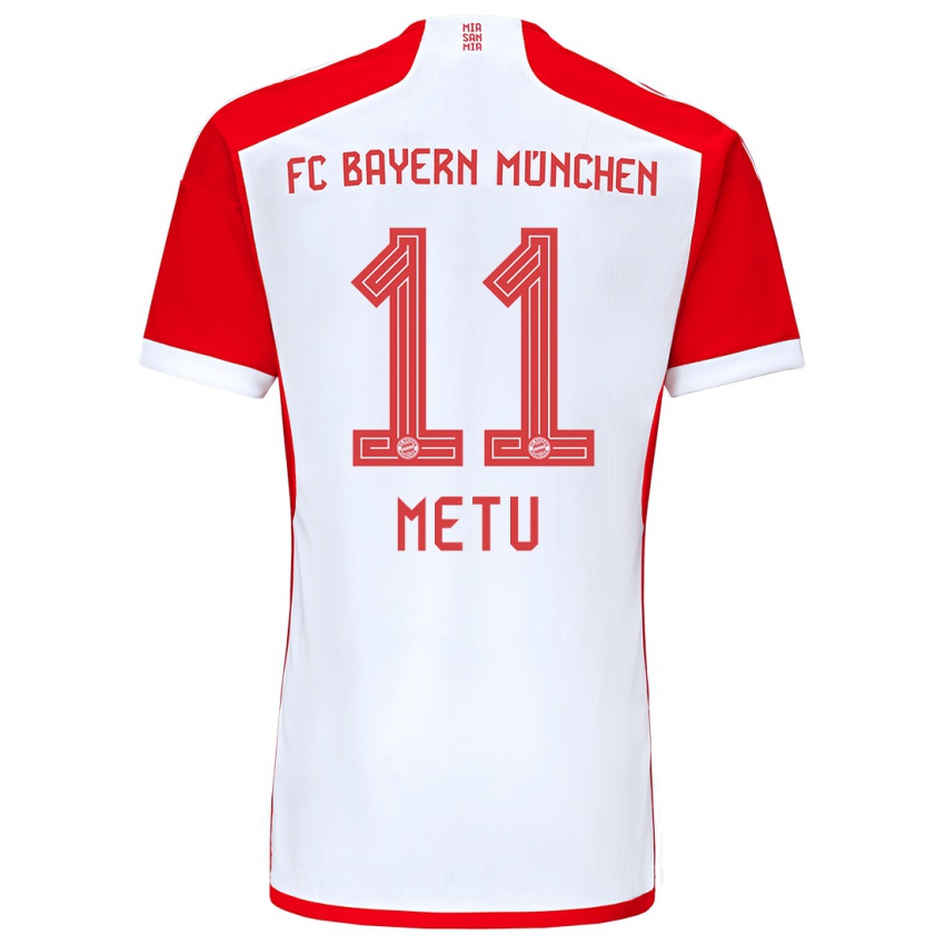 Niño Camiseta Emilian Metu #11 Rojo Blanco 1ª Equipación 2023/24 La Camisa Perú