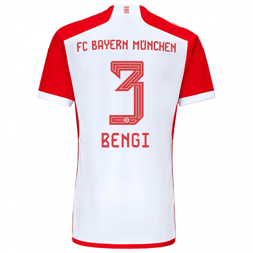 Niño Camiseta Kaan Bengi #3 Rojo Blanco 1ª Equipación 2023/24 La Camisa Perú