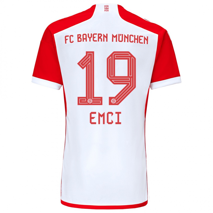 Niño Camiseta Ben Emci #19 Rojo Blanco 1ª Equipación 2023/24 La Camisa Perú