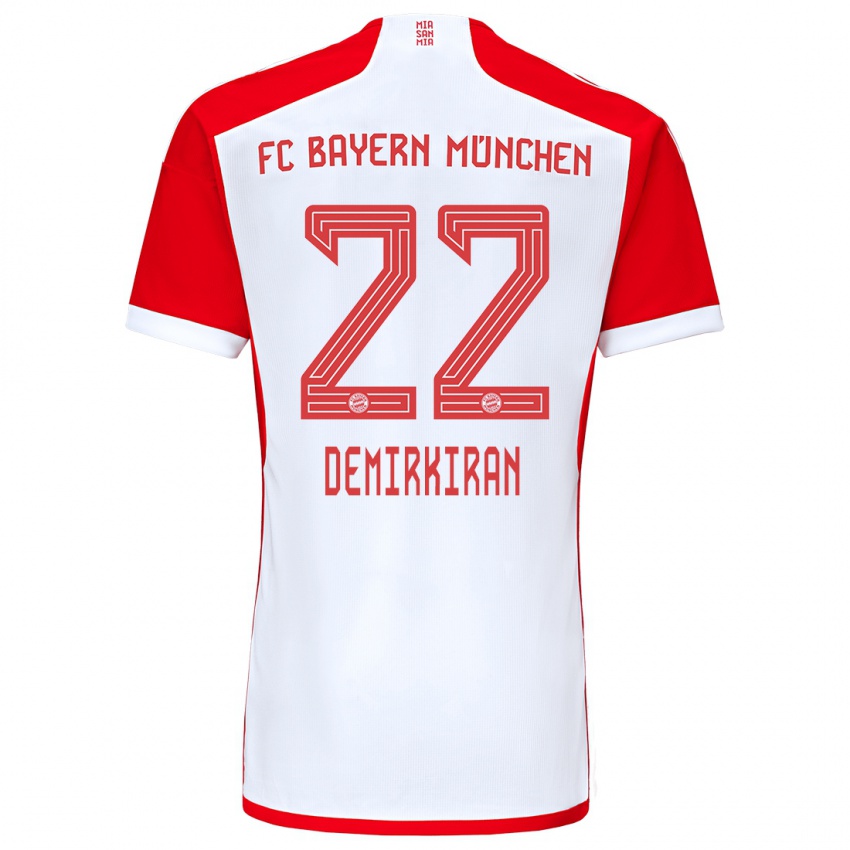 Niño Camiseta Ediz Demirkiran #22 Rojo Blanco 1ª Equipación 2023/24 La Camisa Perú