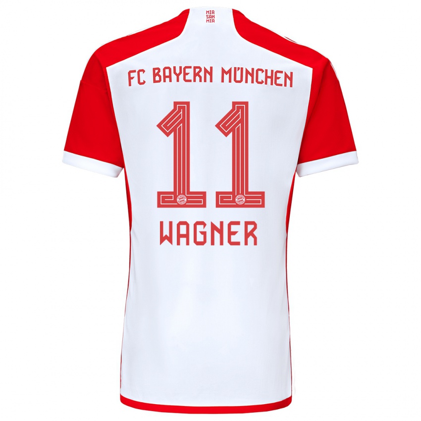 Niño Camiseta Ricardo Wagner #11 Rojo Blanco 1ª Equipación 2023/24 La Camisa Perú