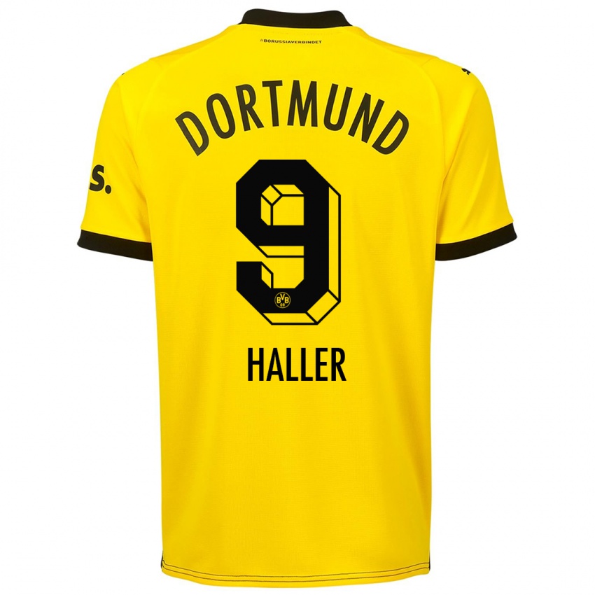 Niño Camiseta Sebastien Haller #9 Amarillo 1ª Equipación 2023/24 La Camisa Perú