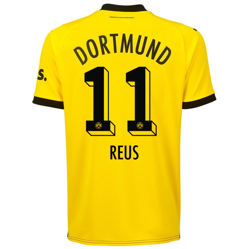 Niño Camiseta Marco Reus #11 Amarillo 1ª Equipación 2023/24 La Camisa Perú