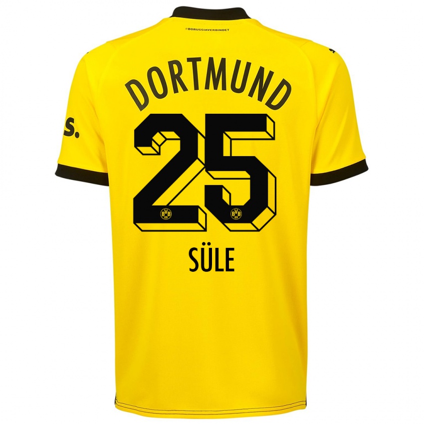 Niño Camiseta Niklas Sule #25 Amarillo 1ª Equipación 2023/24 La Camisa Perú