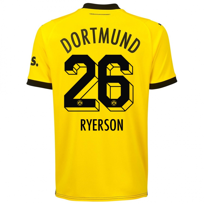 Niño Camiseta Julian Ryerson #26 Amarillo 1ª Equipación 2023/24 La Camisa Perú