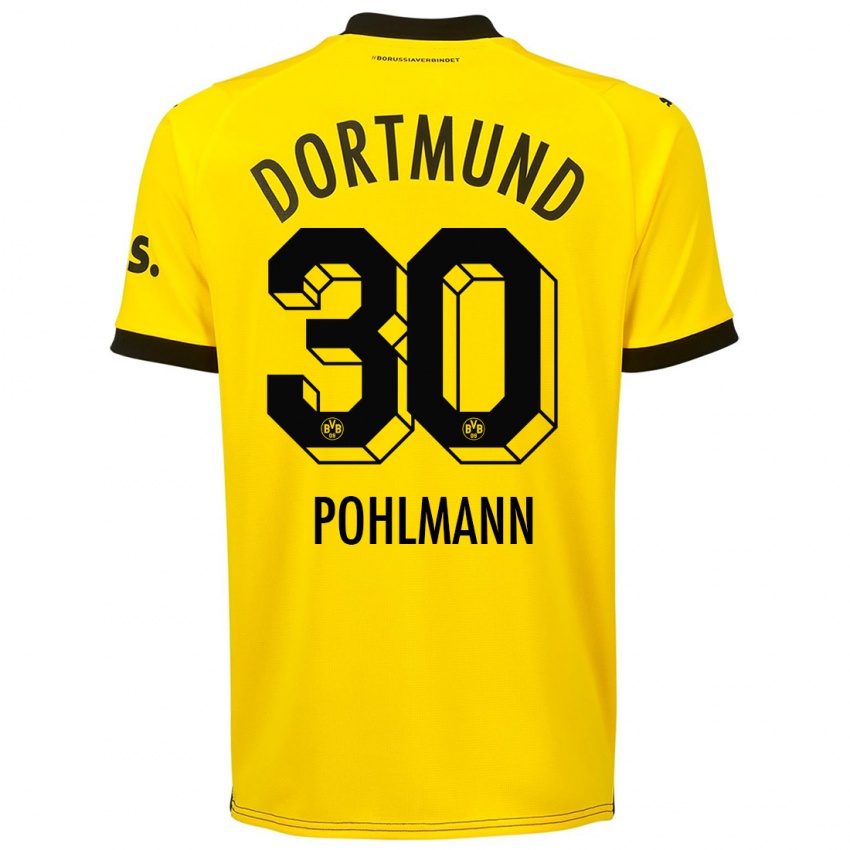 Niño Camiseta Ole Pohlmann #30 Amarillo 1ª Equipación 2023/24 La Camisa Perú