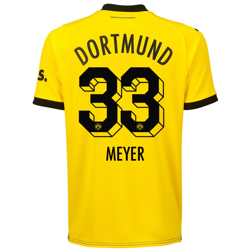 Niño Camiseta Alexander Meyer #33 Amarillo 1ª Equipación 2023/24 La Camisa Perú