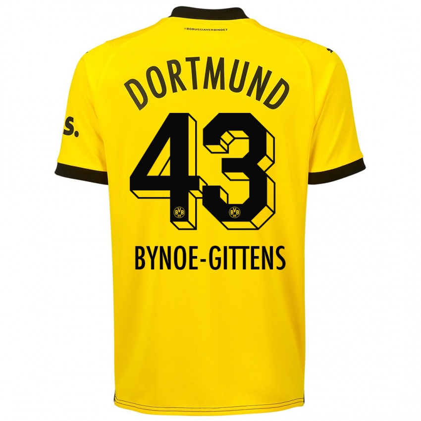 Niño Camiseta Jamie Bynoe-Gittens #43 Amarillo 1ª Equipación 2023/24 La Camisa Perú