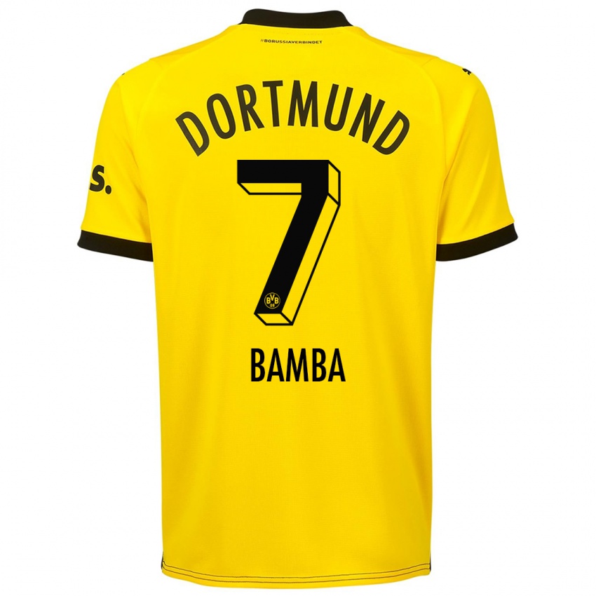 Niño Camiseta Samuel Bamba #7 Amarillo 1ª Equipación 2023/24 La Camisa Perú