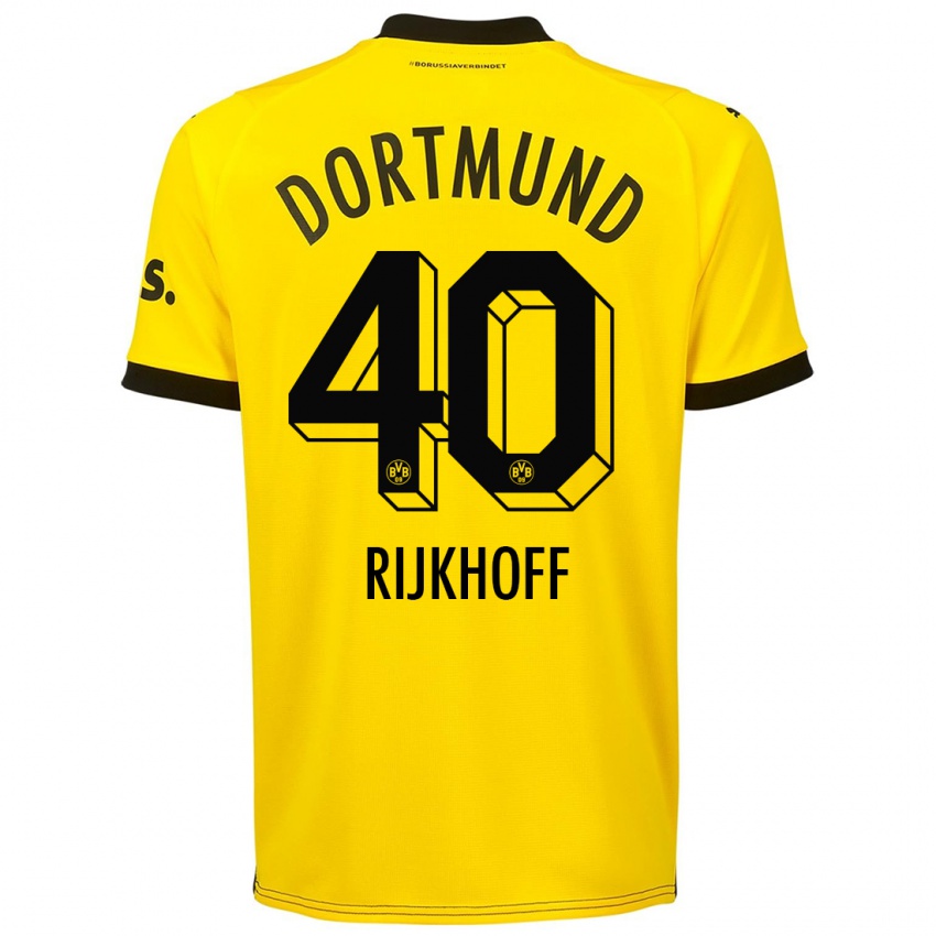 Niño Camiseta Julian Rijkhoff #40 Amarillo 1ª Equipación 2023/24 La Camisa Perú