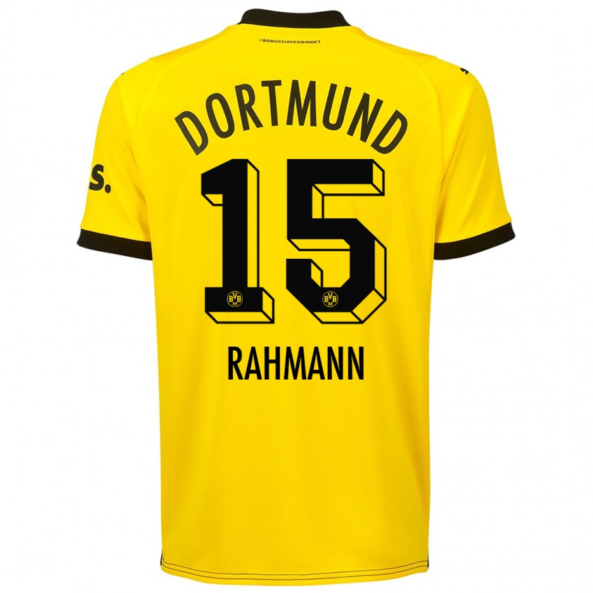 Niño Camiseta Luke Rahmann #15 Amarillo 1ª Equipación 2023/24 La Camisa Perú