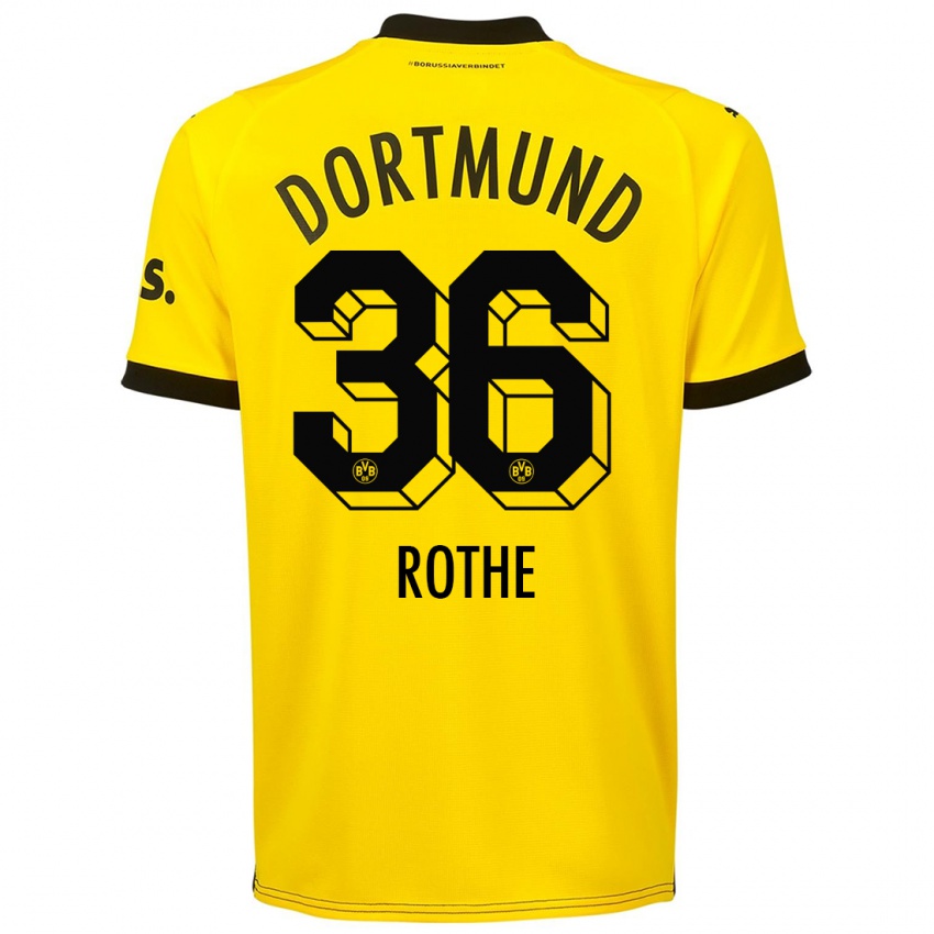 Niño Camiseta Tom Rothe #36 Amarillo 1ª Equipación 2023/24 La Camisa Perú