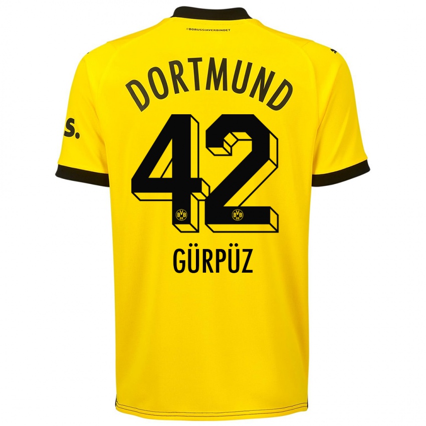 Niño Camiseta Goktan Gurpuz #42 Amarillo 1ª Equipación 2023/24 La Camisa Perú