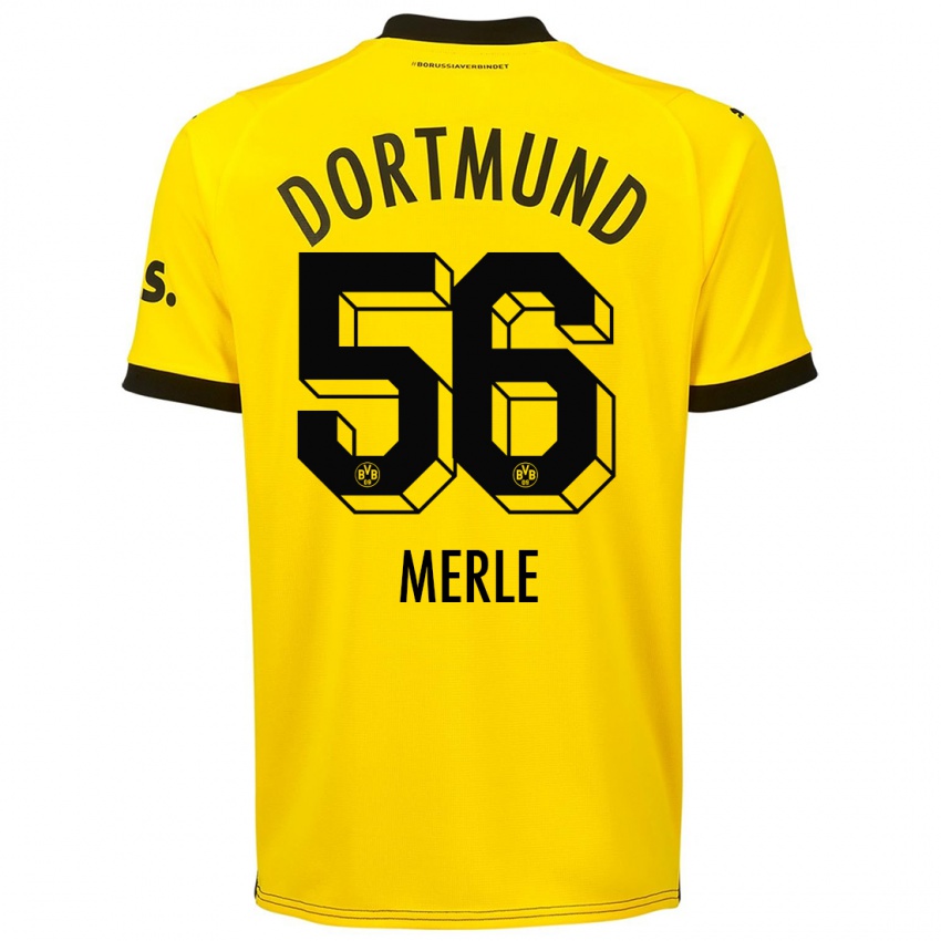 Niño Camiseta Albers Merle #56 Amarillo 1ª Equipación 2023/24 La Camisa Perú