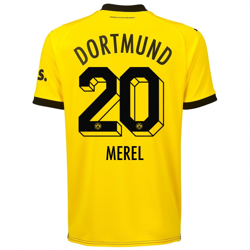 Niño Camiseta Freriks Merel #20 Amarillo 1ª Equipación 2023/24 La Camisa Perú