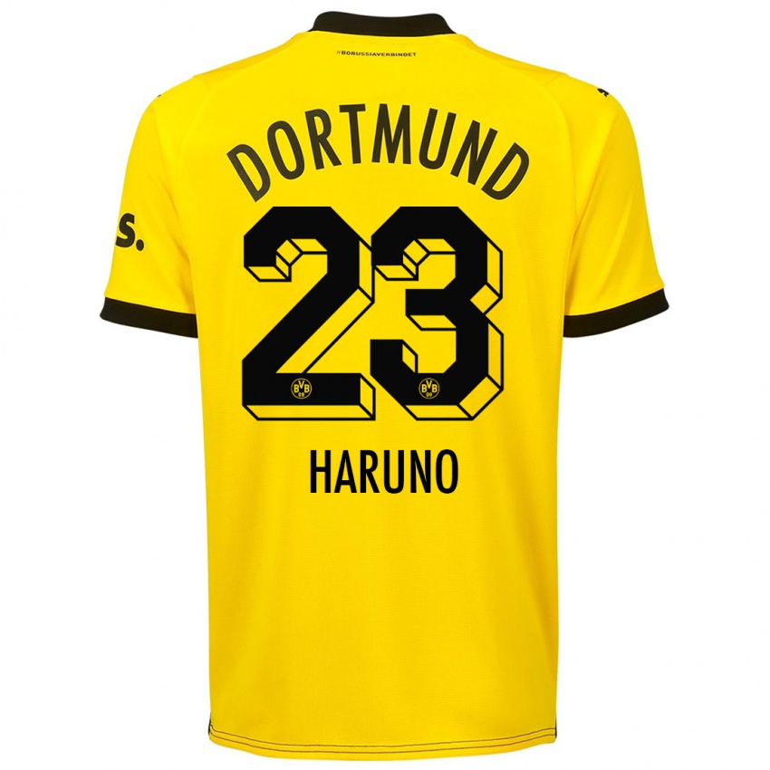 Niño Camiseta Sasaki Haruno #23 Amarillo 1ª Equipación 2023/24 La Camisa Perú