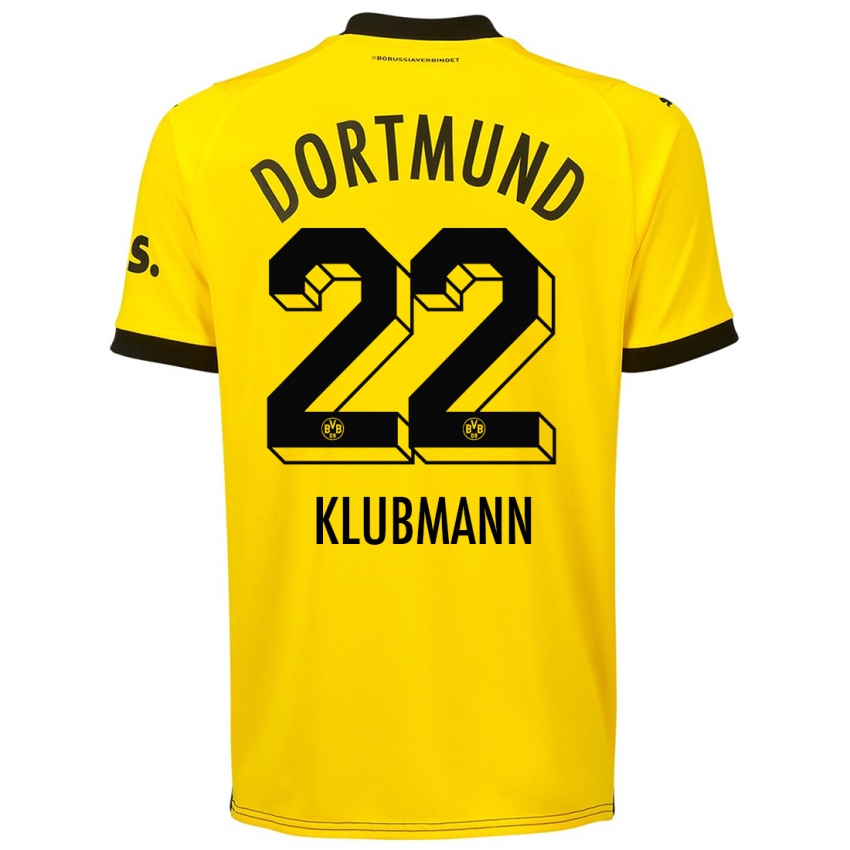 Niño Camiseta Leon Klubmann #22 Amarillo 1ª Equipación 2023/24 La Camisa Perú