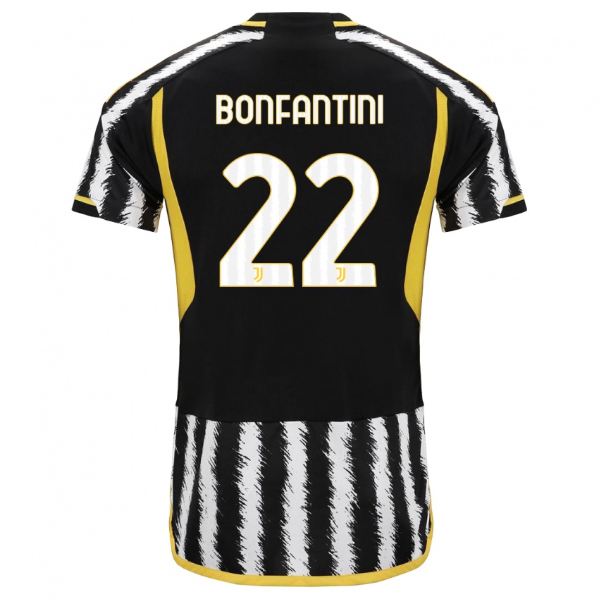 Niño Camiseta Agnese Bonfantini #22 Blanco Negro 1ª Equipación 2023/24 La Camisa Perú