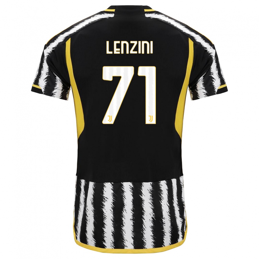 Niño Camiseta Martina Lenzini #71 Blanco Negro 1ª Equipación 2023/24 La Camisa Perú