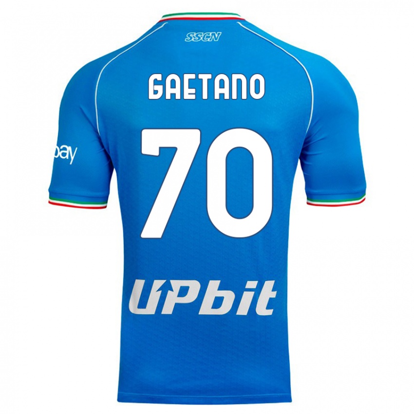 Niño Camiseta Gianluca Gaetano #70 Cielo Azul 1ª Equipación 2023/24 La Camisa Perú