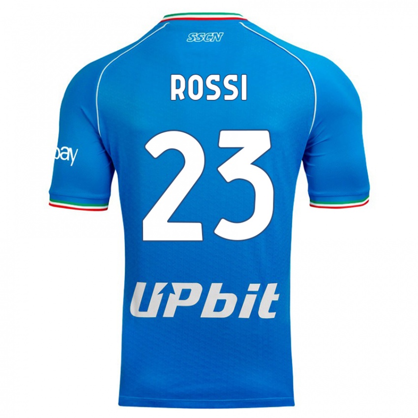 Niño Camiseta Leonardo Rossi #23 Cielo Azul 1ª Equipación 2023/24 La Camisa Perú