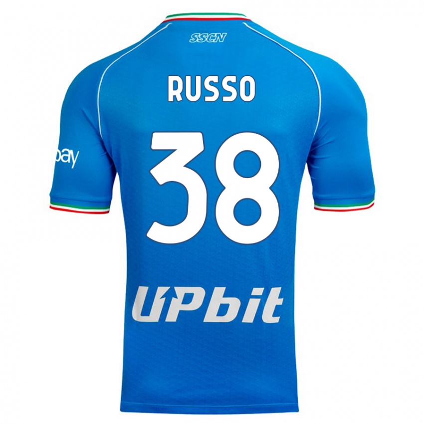 Niño Camiseta Lorenzo Russo #38 Cielo Azul 1ª Equipación 2023/24 La Camisa Perú