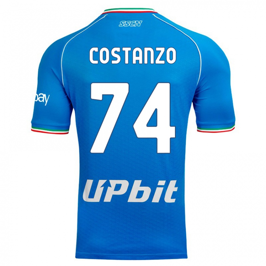 Niño Camiseta Davide Costanzo #74 Cielo Azul 1ª Equipación 2023/24 La Camisa Perú