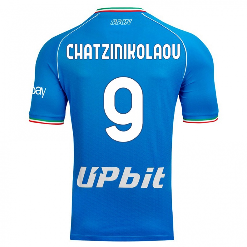 Niño Camiseta Despoina Chatzinikolaou #9 Cielo Azul 1ª Equipación 2023/24 La Camisa Perú