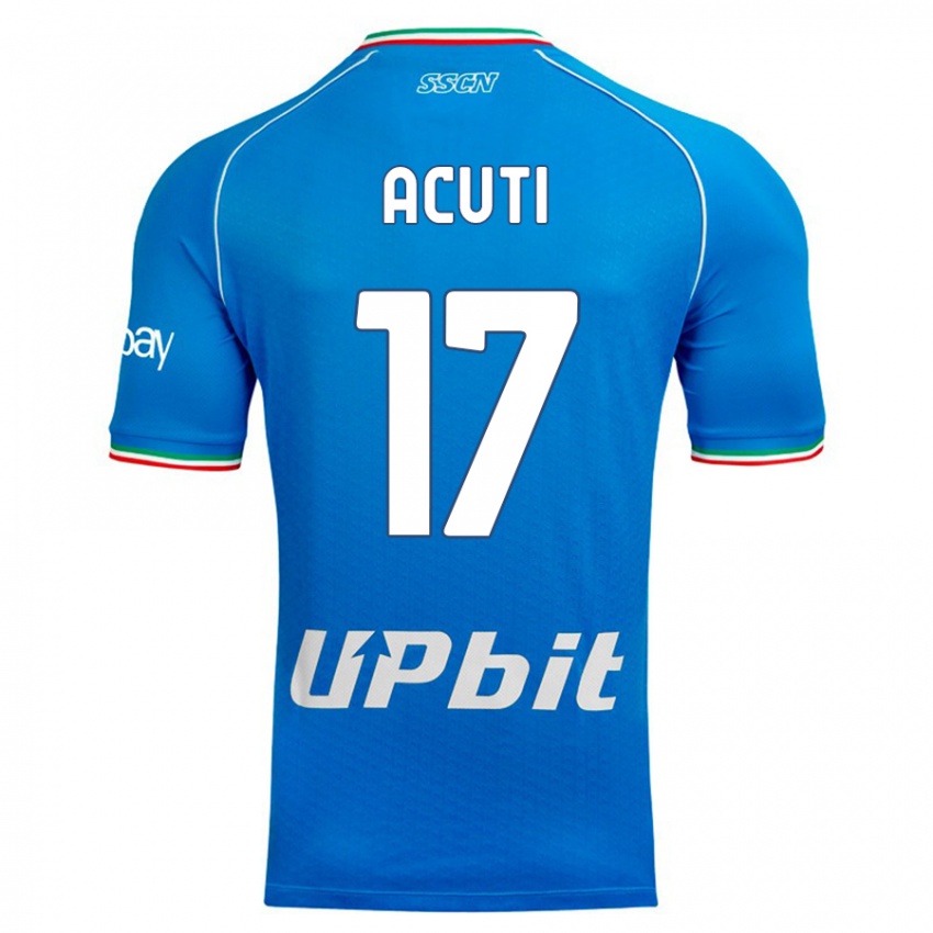 Niño Camiseta Arianna Acuti #17 Cielo Azul 1ª Equipación 2023/24 La Camisa Perú