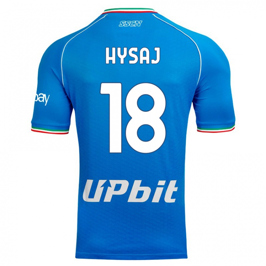Niño Camiseta Daniel Hysaj #18 Cielo Azul 1ª Equipación 2023/24 La Camisa Perú