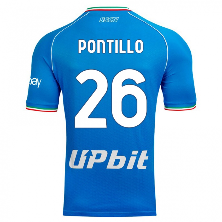 Niño Camiseta Pasquale Pontillo #26 Cielo Azul 1ª Equipación 2023/24 La Camisa Perú